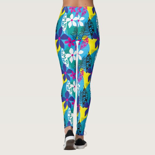 Hawaiian Floral Leggings (Achterkant)