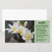 Hawaiian Floral Luau-uitnodigingen (Voorkant / Achterkant)