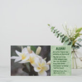 Hawaiian Floral Luau-uitnodigingen (Staand voorkant)