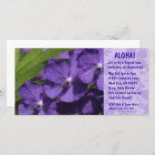 Hawaiian Floral Luau-uitnodigingen (Voorkant / Achterkant)