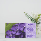 Hawaiian Floral Luau-uitnodigingen (Staand voorkant)