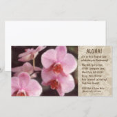 Hawaiian Floral Luau-uitnodigingen (Voorkant / Achterkant)