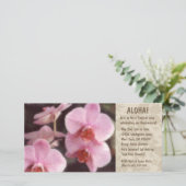 Hawaiian Floral Luau-uitnodigingen (Staand voorkant)