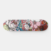 Hawaiian Floral Skateboard (Horizontaal)