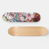 Hawaiian Floral Skateboard (Horizontaal)
