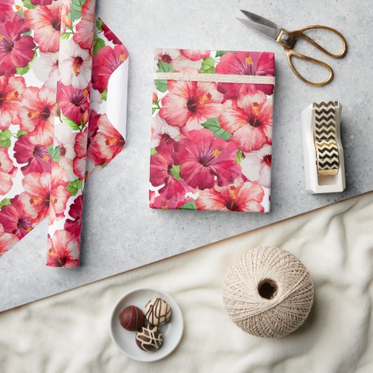 Hawaiian Floral wrapping Paper Cadeaupapier (Crafts)