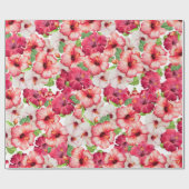 Hawaiian Floral wrapping Paper Cadeaupapier (Vlak)