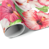 Hawaiian Floral wrapping Paper Cadeaupapier (Rol Hoek)