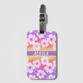 Hawaiian Flower Aloha 01  Bagagelabel (Voorkant (verticaal))