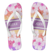 Hawaiian Flower Aloha 01 Teenslippers (Voetbed)