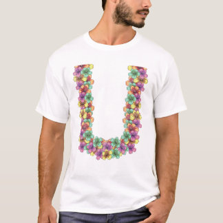 Hawaiian Flower Chain Tropical T-shirt