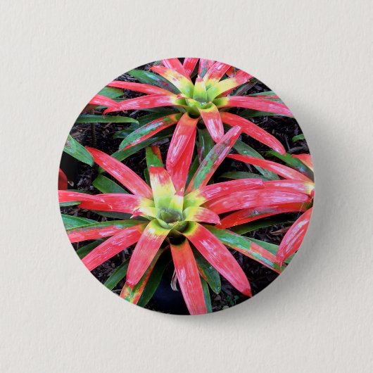 Hawaiian Flower Round Button (Voorkant)