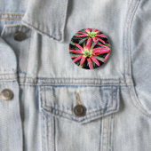 Hawaiian Flower Round Button (In situ)