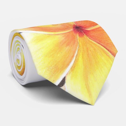 Hawaiian Flower Stropdas (Opgerold)