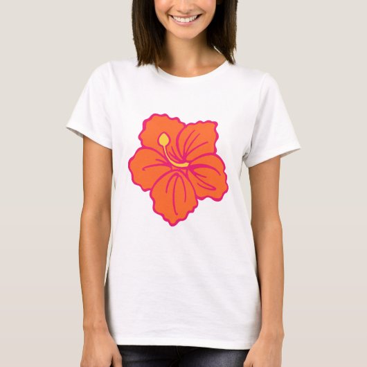 Hawaiian Flower T-shirt (Voorkant)