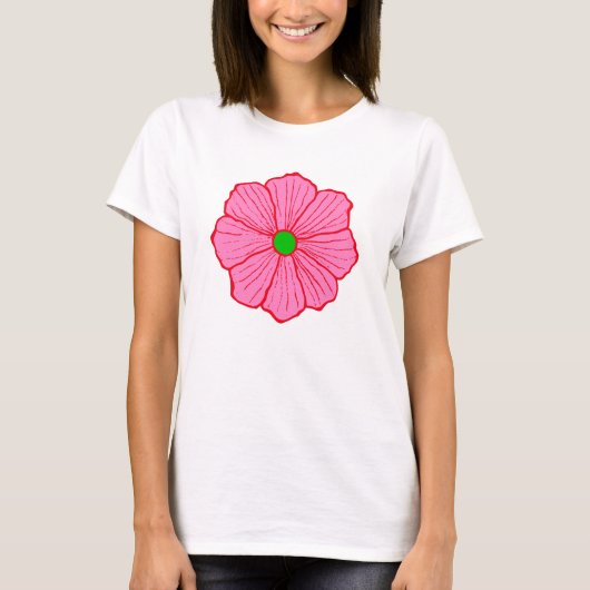 Hawaiian Flower T-shirt (Voorkant)