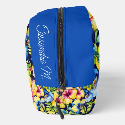 Hawaiian Flowered Pattern Custom Gepersonaliseerd Toilettasje (Rechts)