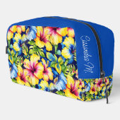 Hawaiian Flowered Pattern Custom Gepersonaliseerd Toilettasje (Rechterhoek)