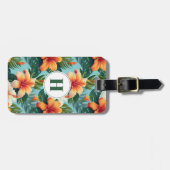 Hawaiian Flowers Bagagelabel (Voorkant horizontaal)