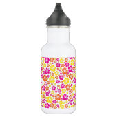 Hawaiian Flowers Cute Kinder Water Flacon met naam Waterfles (Rechts)