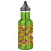 Hawaiian Flowers Cute Kinder Water Flacon met naam Waterfles (Links)