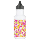 Hawaiian Flowers Cute Kinder Water Flacon met naam Waterfles (Rechts)