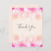 Hawaiian Flowers Flat Hartelijk dank voor uw schok Bedankkaart (Voorkant / Achterkant)