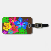 Hawaiian Flowers Hibiscus Art Bagagelabel (Voorkant horizontaal)