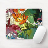 Hawaiian Flowers, kleurrijk schilderij, Muismat (Met muis)