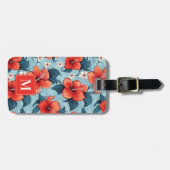 Hawaiian Flowers Luggage Tag Bagagelabel (Voorkant horizontaal)