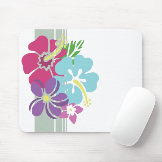 Hawaiian Flowers Mousepad Muismat (Met muis)