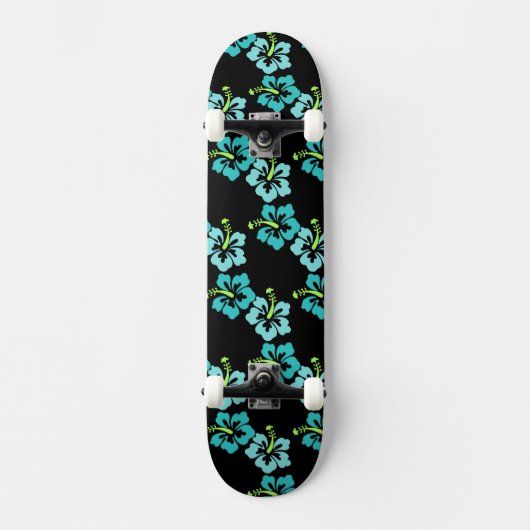 Hawaiian Flowers Skateboard (Voorkant)