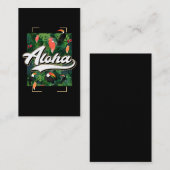 Hawaiian Flowers Toucan Aloha Hawaii Beach Visitekaartje (Voorkant / Achterkant)