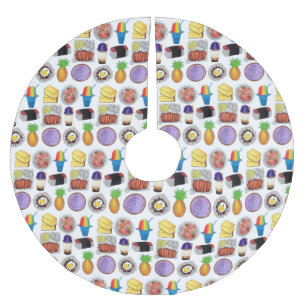 Hawaiian Foods Loco Moco Ahi Tuna Poké Musubi Kerstboom Rok