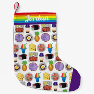 Hawaiian Foods Loco Moco Ahi Tuna Poké Musubi Kleine Kerstsok