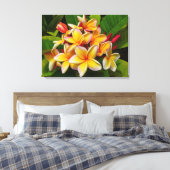 Hawaiian Frangipani Canvas Afdruk (Insitu (Slaapkamer))