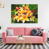 Hawaiian Frangipani Canvas Afdruk (Insitu (Woonkamer))
