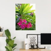 Hawaiian Frangipani Poster (Thuiskantoor)