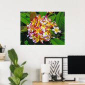 Hawaiian Frangipani Poster (Thuiskantoor)