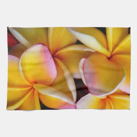 Hawaiian Frangipani Theedoek (Horizontaal)