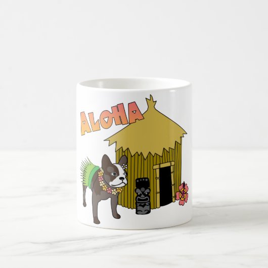 Hawaiian French Bulldog Hula Tiki Mokken (Center)