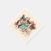 Hawaiian French Bulldogs Flower Lei Servet (Hoek)