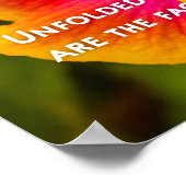 Hawaiian Fuchsia and Oranje Hibiscus Motivatie Poster (Hoek)