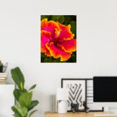 Hawaiian Fuchsia and Oranje Hibiscus Poster (Thuiskantoor)