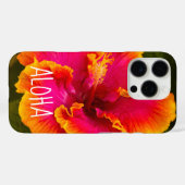 Hawaiian Fuchsia en Oranje Hibiscus uit Kauai Ca Case-Mate iPhone Case (Achterkant (horizontaal))