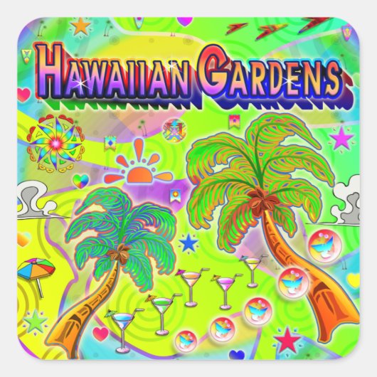 Hawaiian Gardens Mind Focus Sticker (Voorkant)