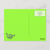 Hawaiian gecko briefkaart groet (Achterkant)