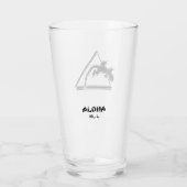 Hawaiian Gecko Drink bril Glas (Achterkant)