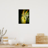 Hawaiian gecko tropical poster (Keuken)