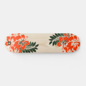 Hawaiian Geïnspireerd Hibiscus Dd Brand Persoonlijk Skateboard (Horizontaal)